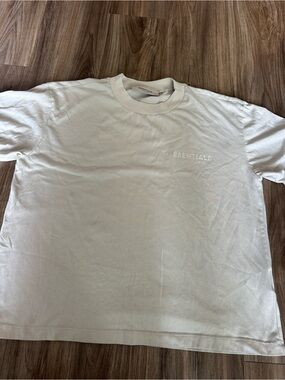 ESSENTIALS Short Sleeve Crewneck T-Shirt in Light Cream